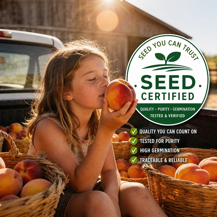 🔥 65K+ SOLD! 🍑 Heirloom "Honey Red" Dwarf Peach Tree Live Seeds