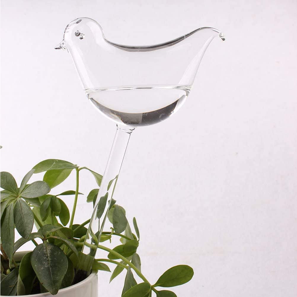 Bird Shape Design Hand Blown Transparent Durable Clear Glass Aqua Bulbs