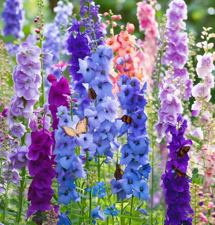 DELPHINIUM consolida ('Imperial Mix' Rocket Larkspur, Mixed) &ndash; MySeedsCo