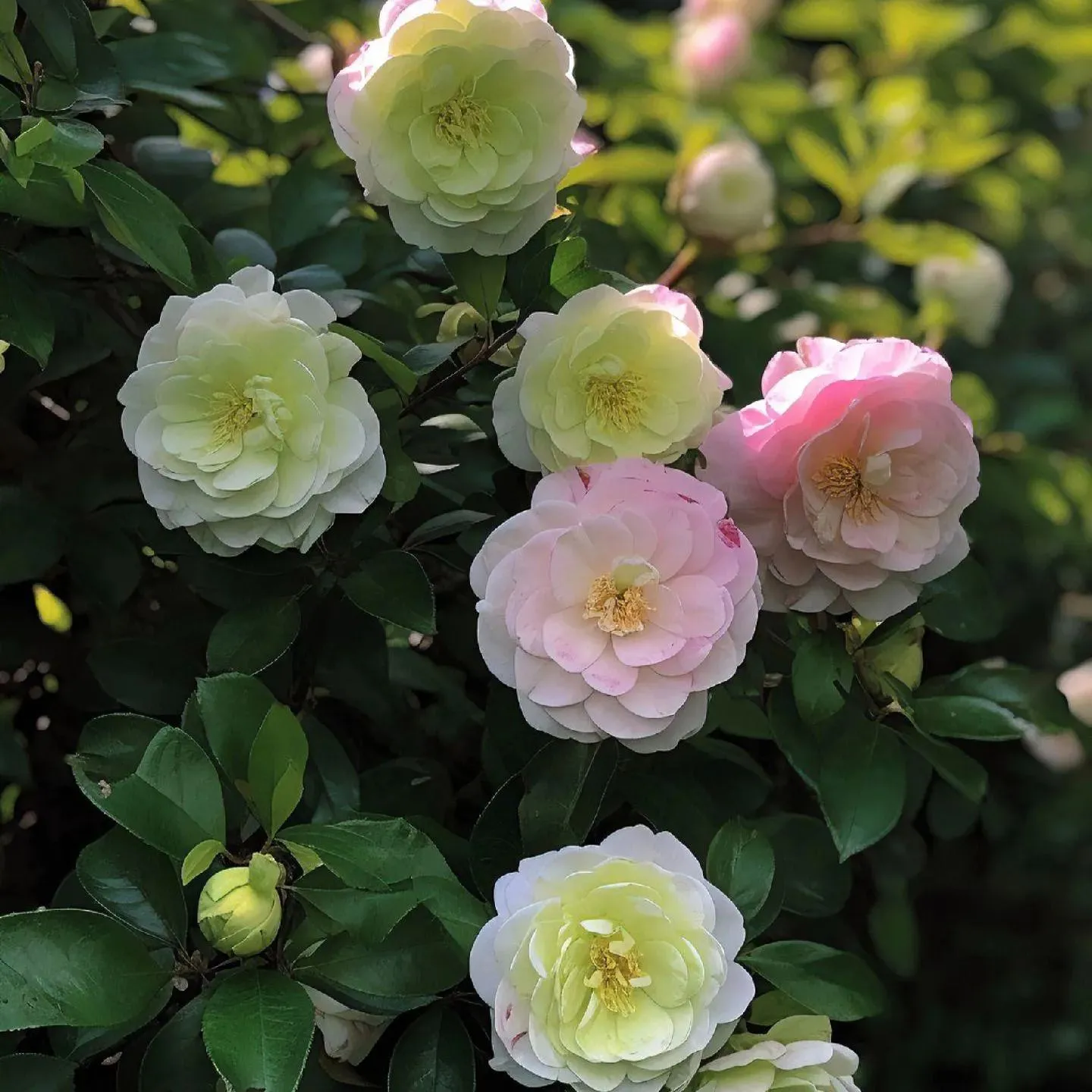 Pink and Green Camellia Seeds
