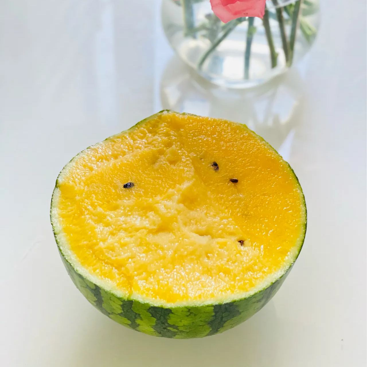 ICE CREAM WATERMELON-SEEDS-IT TASTES LIKE ICE CREAM AFTER BEING REFRIGERATED.