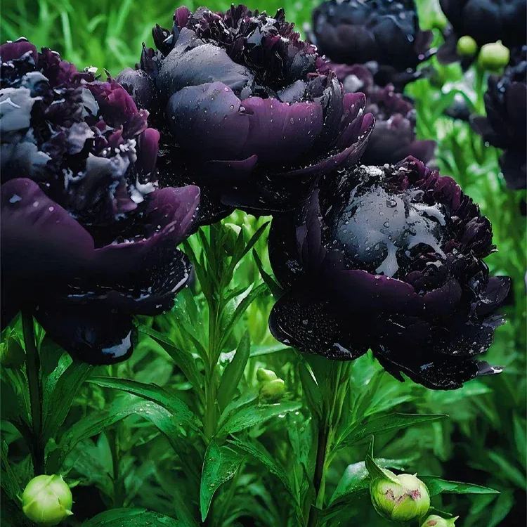 BLACK BEAUTY PEONY FLOWER SEEDS