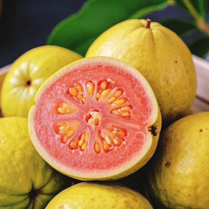 Yellow Lemon Guava Seeds --sour fruit of the sou 