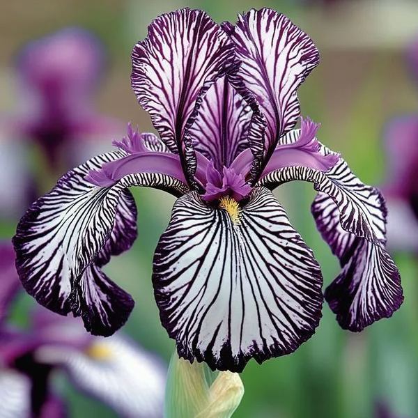 🦓 Zebra Stripes Iris Bulbs – Bold Patterns, Timeless Elegance 🌿