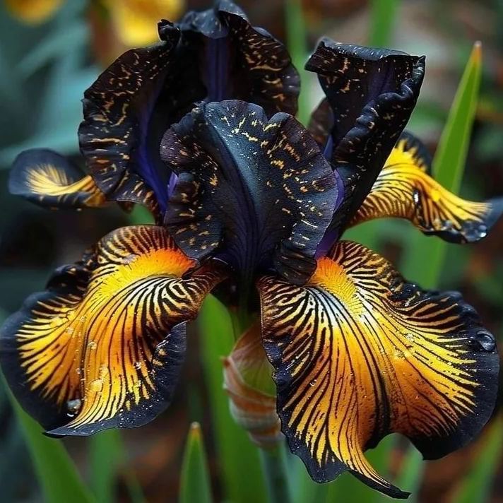 🦓 Zebra Stripes Iris Bulbs – Bold Patterns, Timeless Elegance 🌿