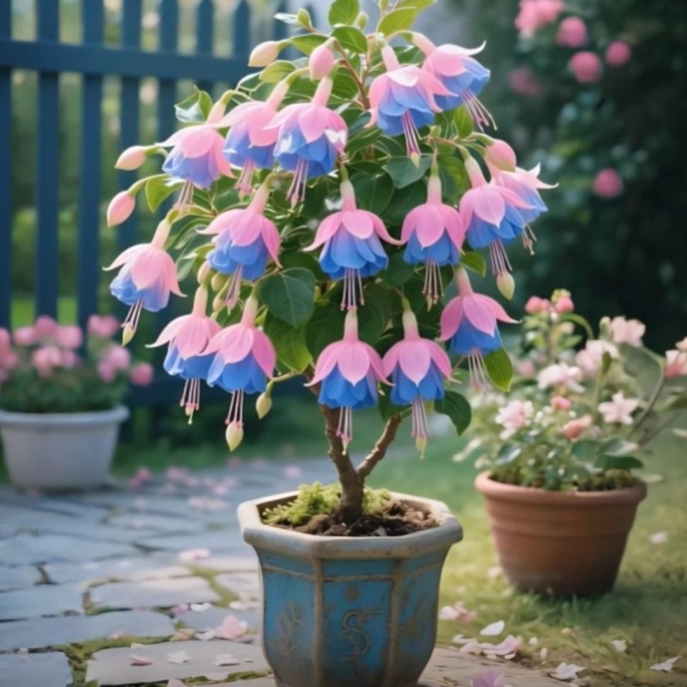 🌸 Rare Double Fuchsia Bulbs--Gorgeous Hanging Blooms | Long-Lasting Color 