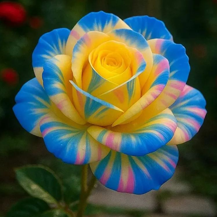 Charming Marshmallow Blue Rose
