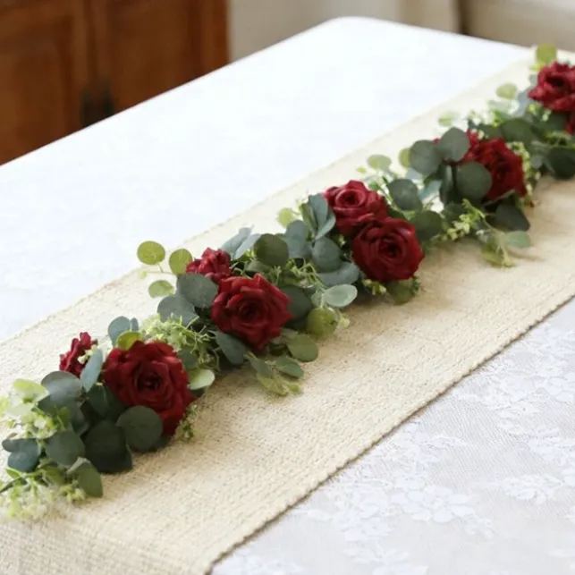 LAST Day 52% OFF🔥1.8-meter Artificial Eucalyptus Leaf and Rose Vine