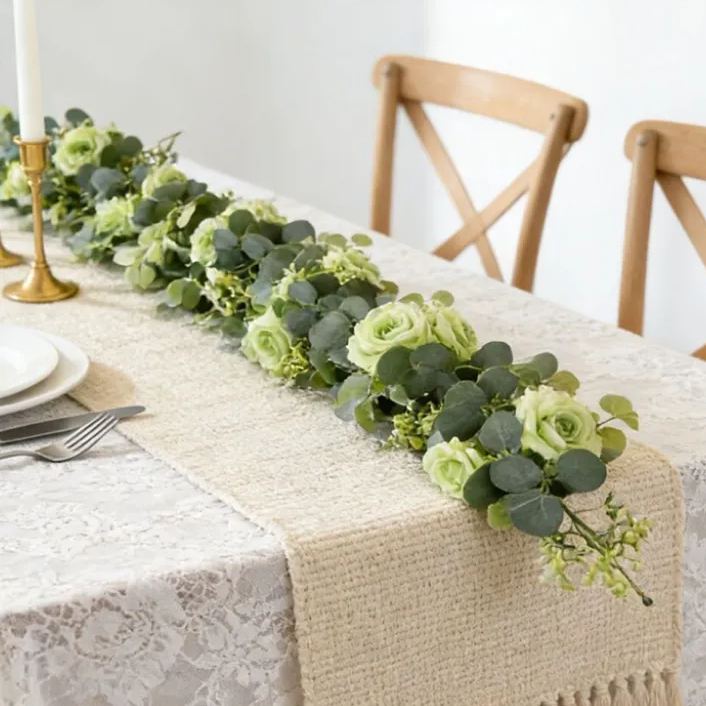 LAST Day 52% OFF🔥1.8-meter Artificial Eucalyptus Leaf and Rose Vine