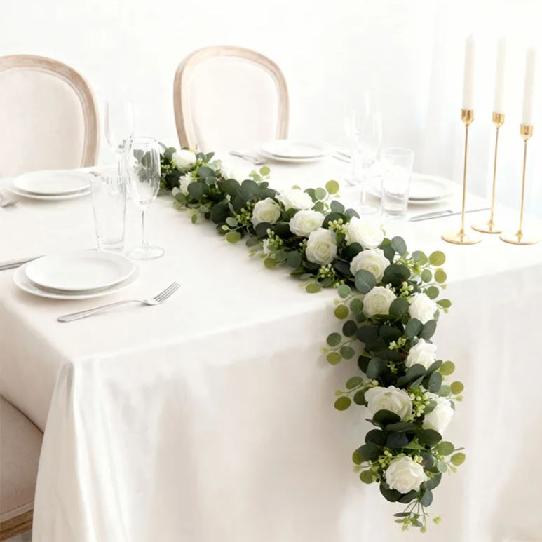 LAST Day 52% OFF🔥1.8-meter Artificial Eucalyptus Leaf and Rose Vine