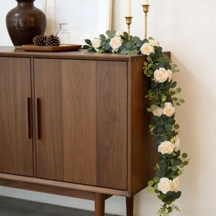 LAST Day 52% OFF🔥1.8-meter Artificial Eucalyptus Leaf and Rose Vine