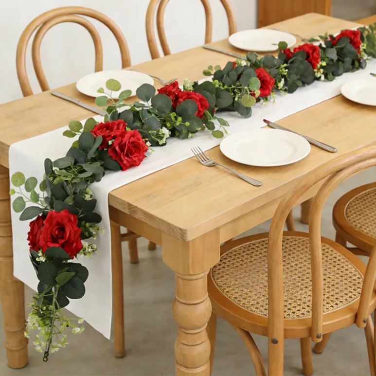 LAST Day 52% OFF🔥1.8-meter Artificial Eucalyptus Leaf and Rose Vine