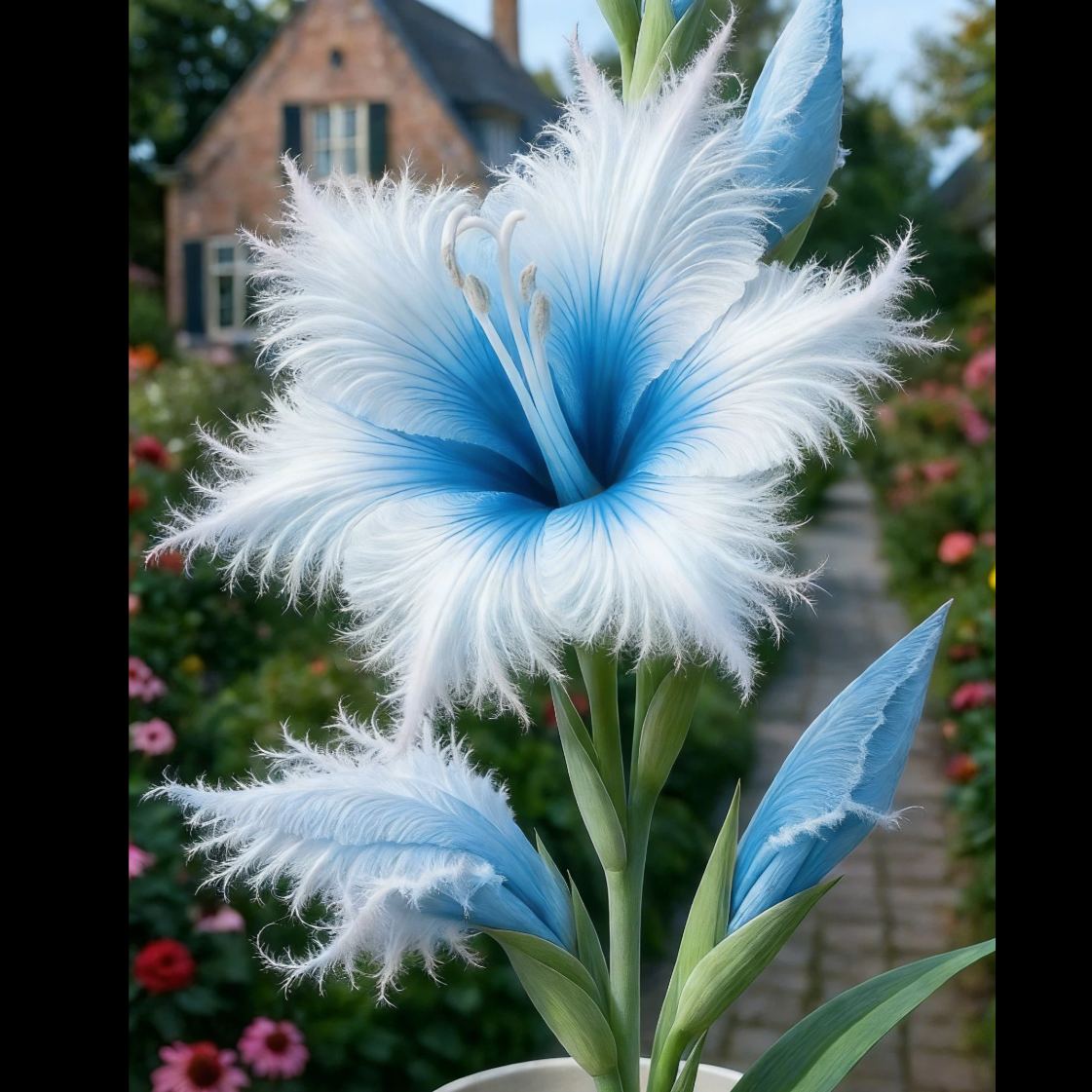 🪶Rare Feather-Edged Lily Bulbs – Stunning Pink & White Blooms, Easy to Grow