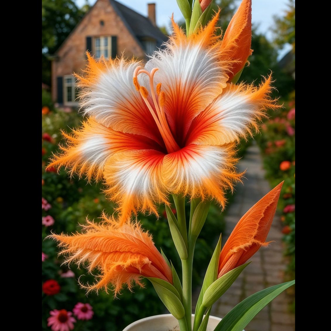 🪶Rare Feather-Edged Lily Bulbs – Stunning Pink & White Blooms, Easy to Grow