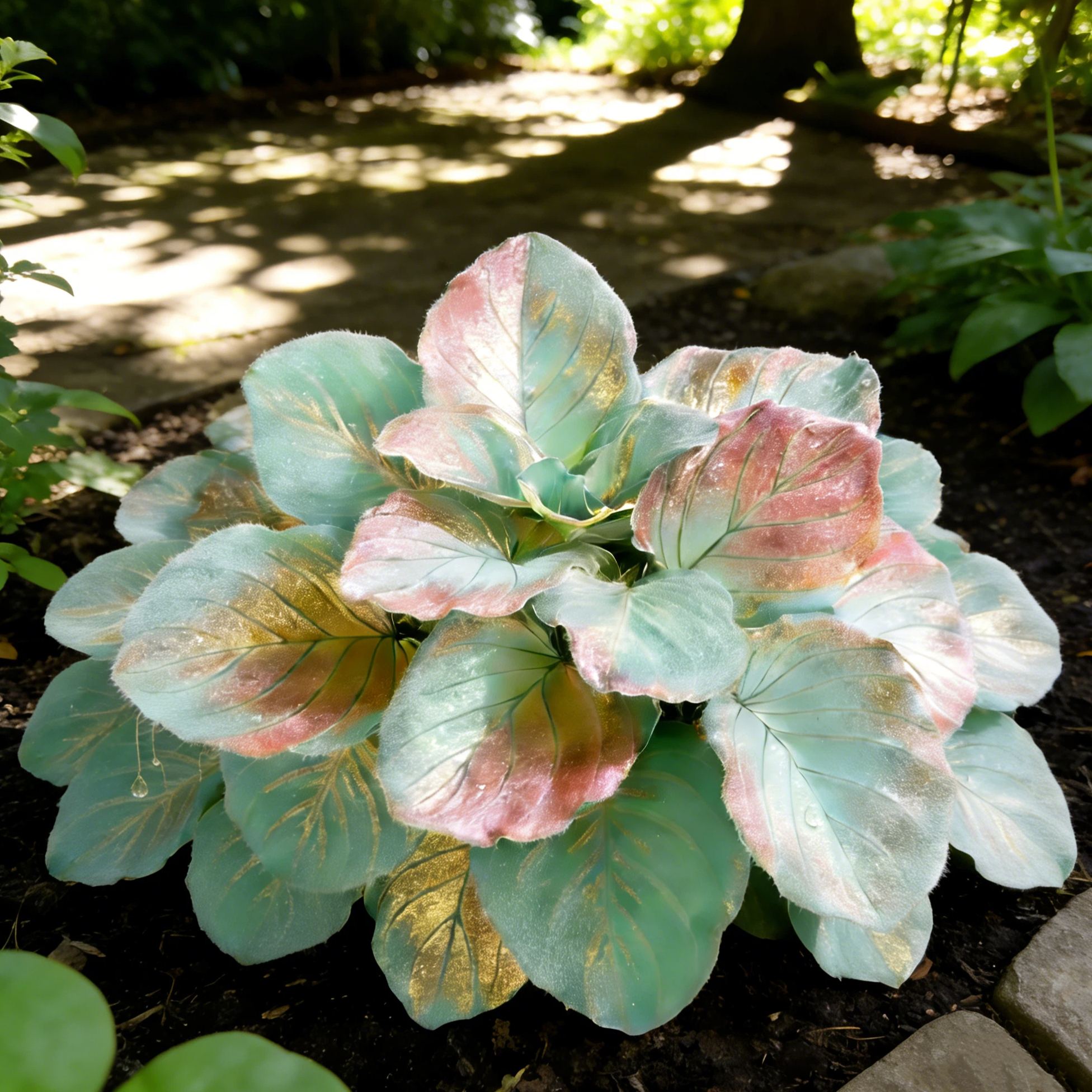 🖤Rare Neon Hosta Seeds - Stunning Black Foliage with Rainbow Gradient | Shade-Loving Perennial for Garden
