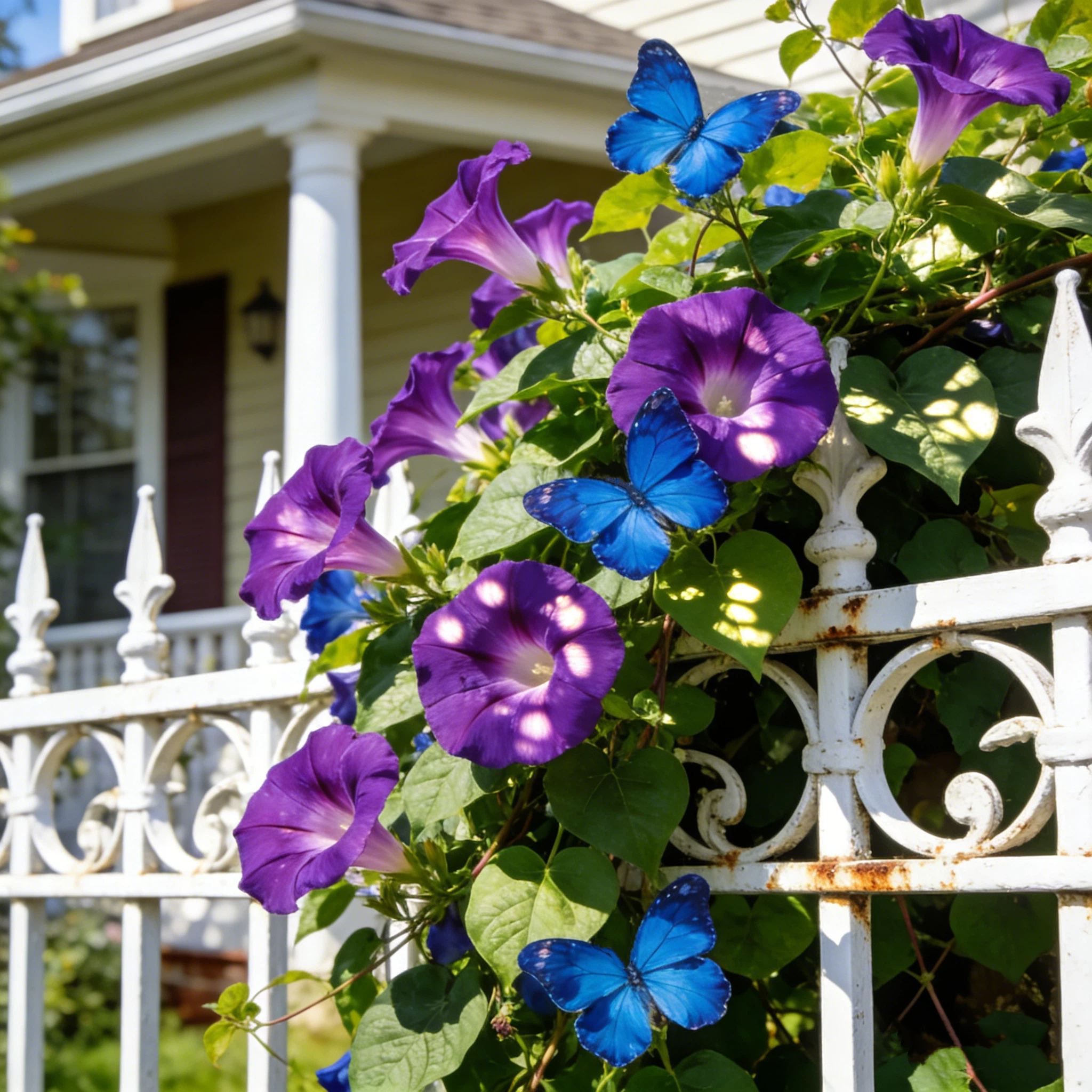 💙Twin-Bloom Butterfly Morning Glory Seeds| Rare Dual form & Fast-growing