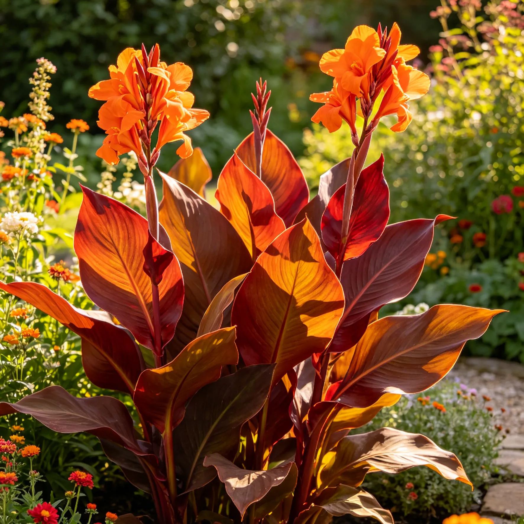 🔥 Flame Canna Bulbs – Bold Tropical Beauty with Stunning Foliage & Blooms