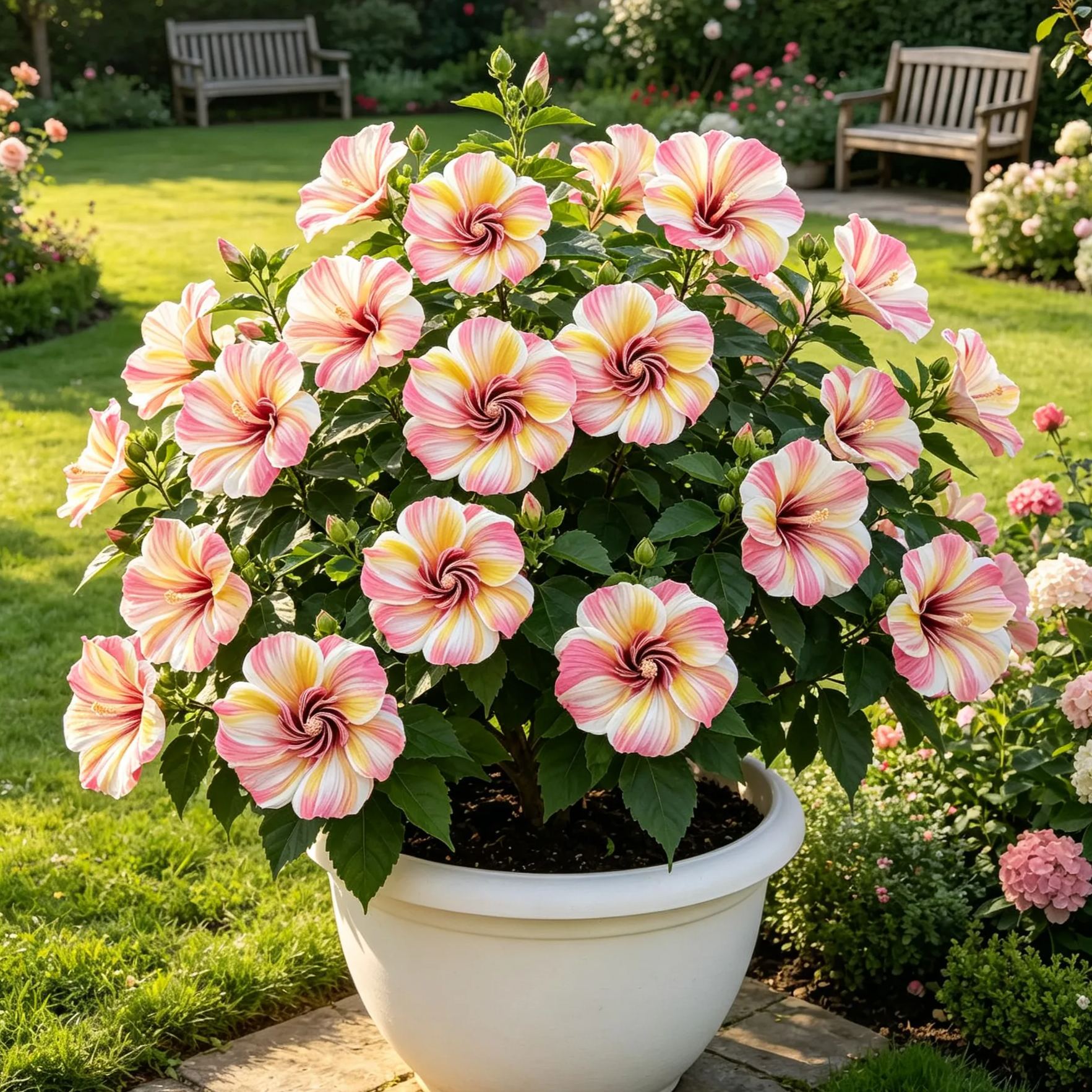 🌺 Rare Double-Flowered Hibiscus Seeds| Grow Large, Wavy Blooms Right at Home