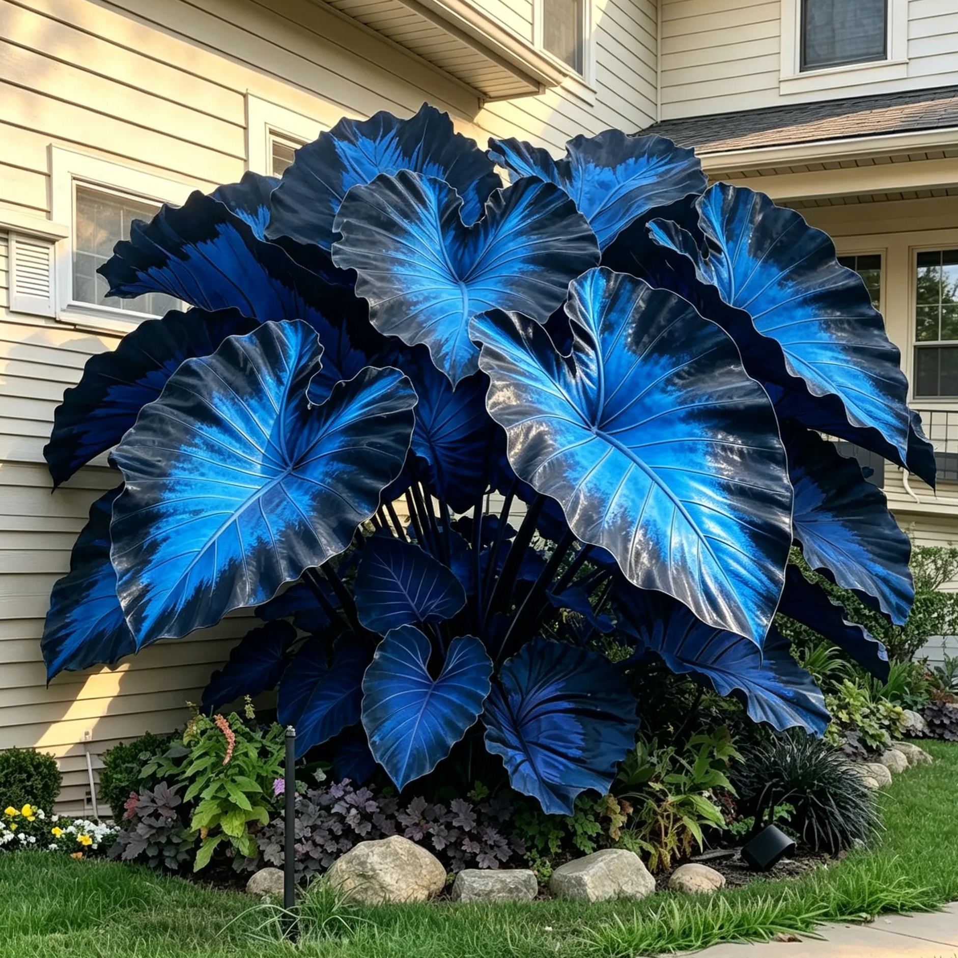 Rare Giant Multi-Color Caladium Bulbs –  Bright Colors & Exotic Large Leaf