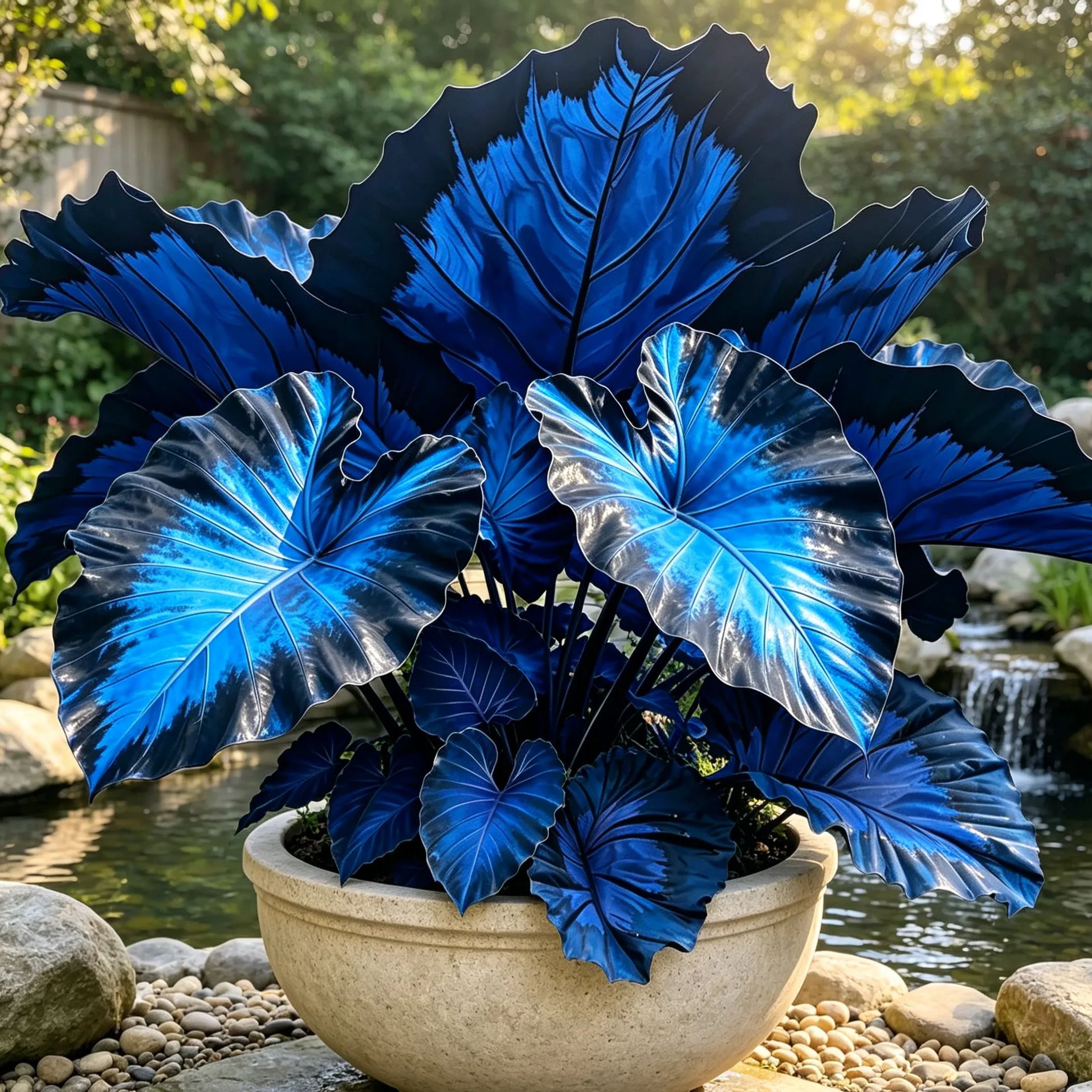 Blue Black Giant Multi-Color Caladium Bulbs