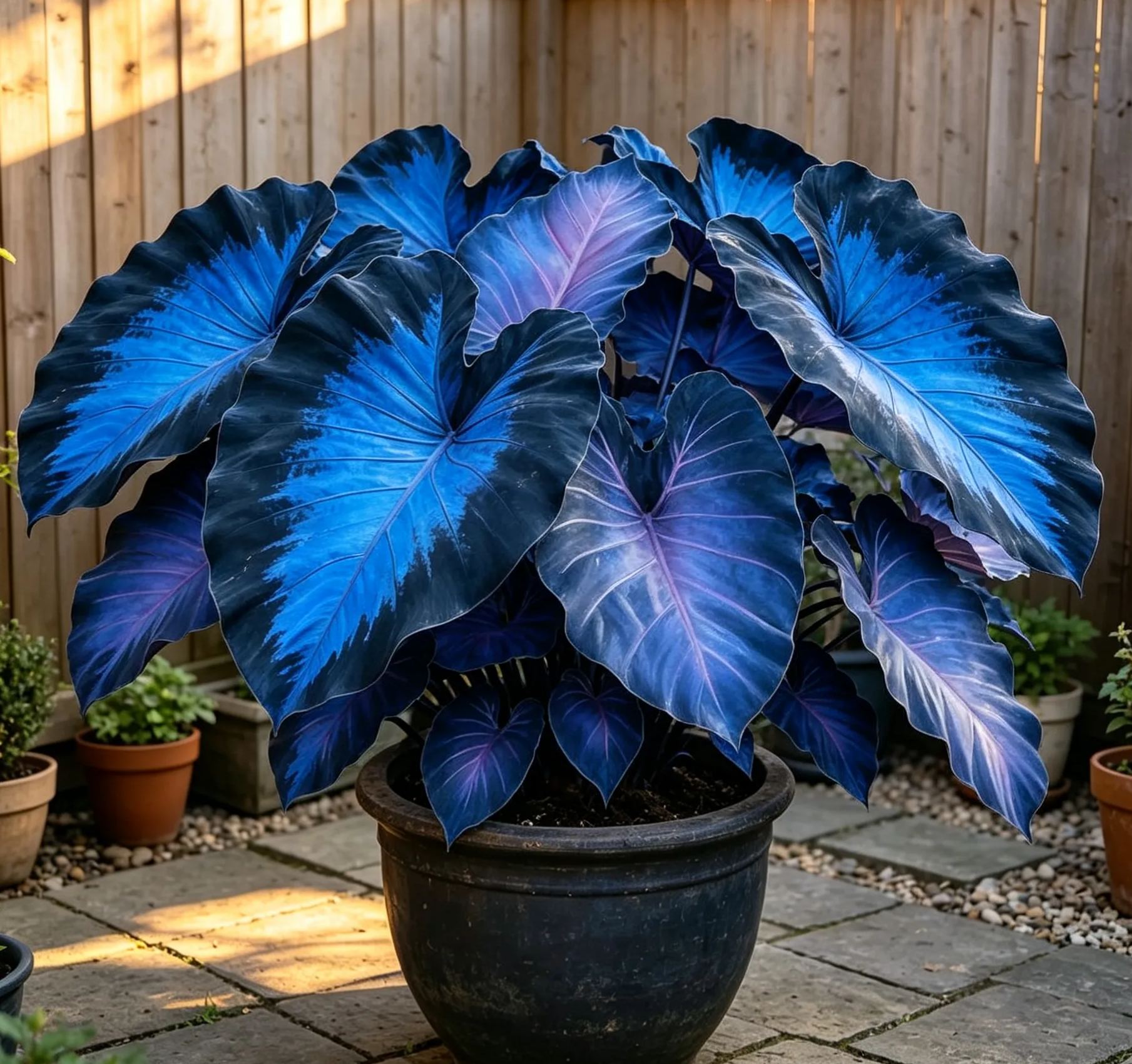 Blue Black Giant Multi-Color Caladium Bulbs