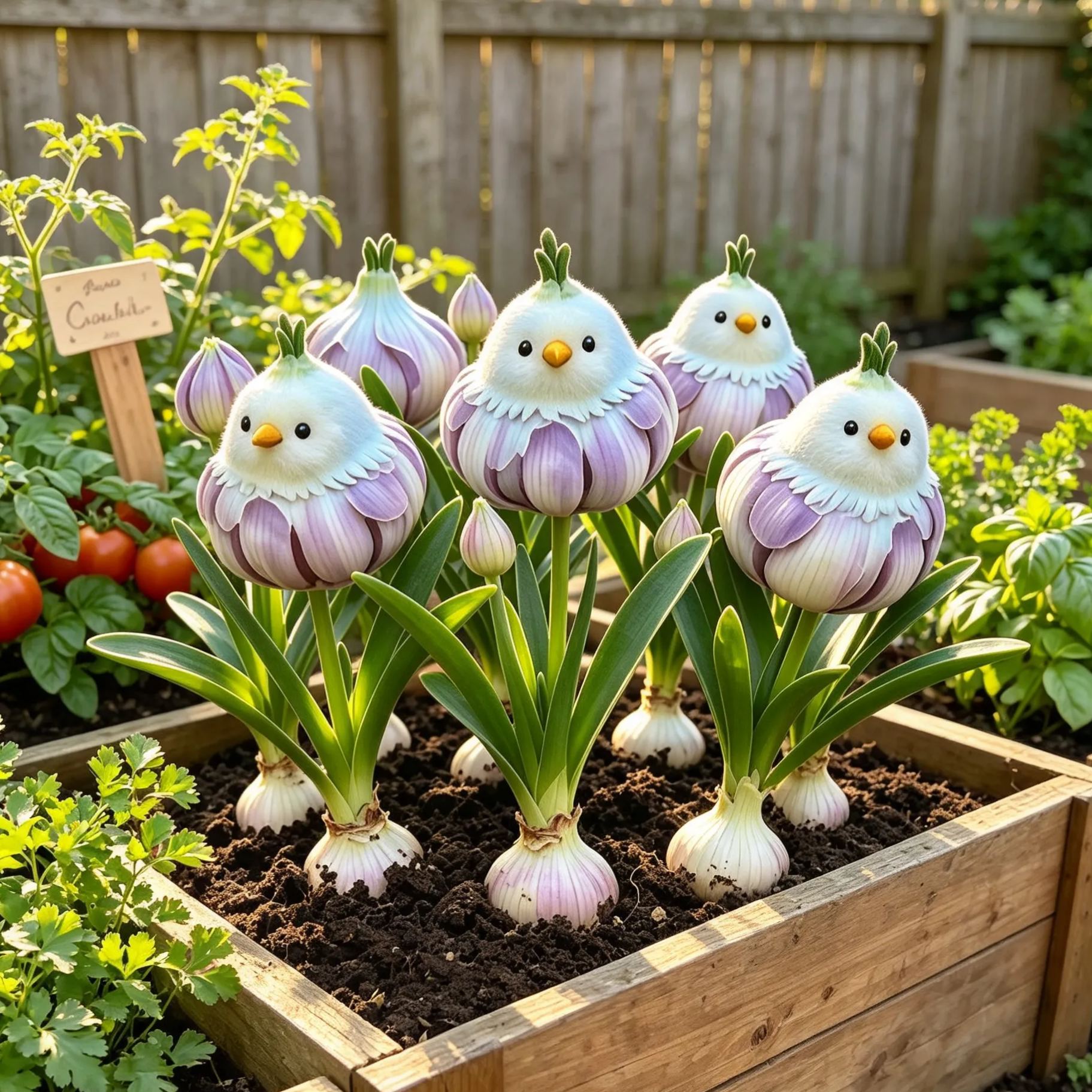 🪽🪴Garlic‑Bird Ornamental Allium Bulbs，Rare Novelty Perennial Flower Bulbs for Garden Planting