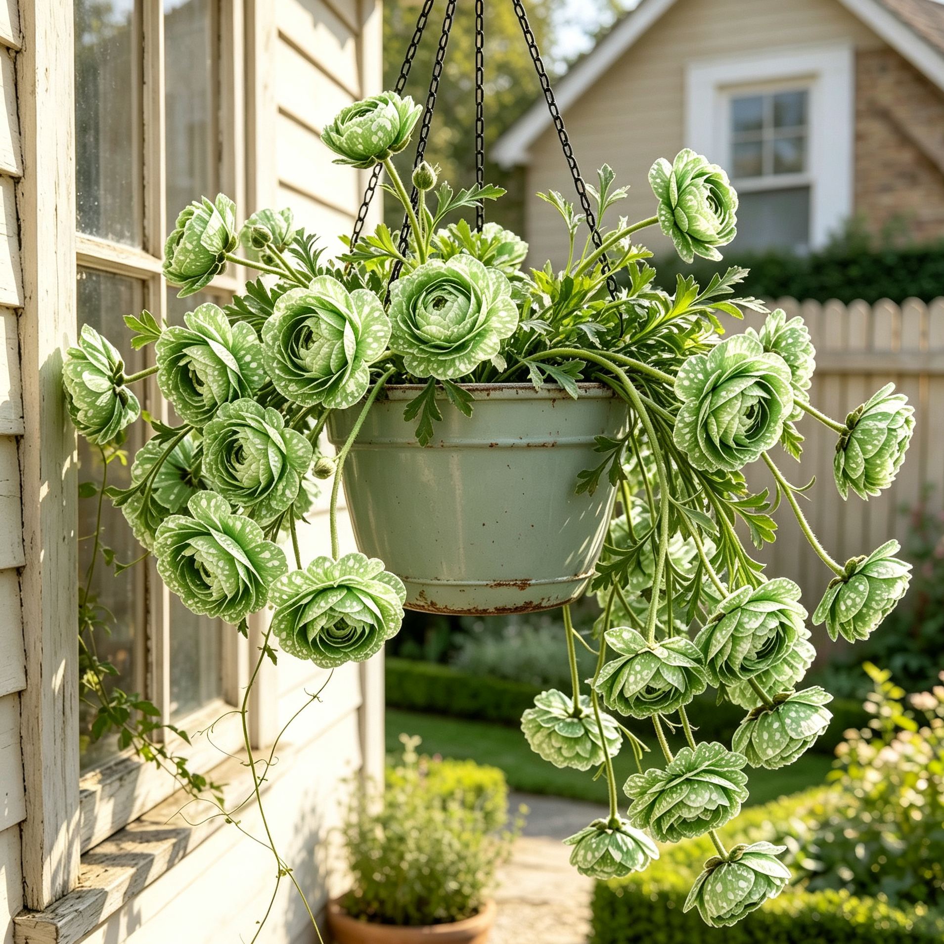 ✨Rare Multi‑Color Trailing Hanging Ranunculus Bulbs | Perennial Hanging Basket Flowers