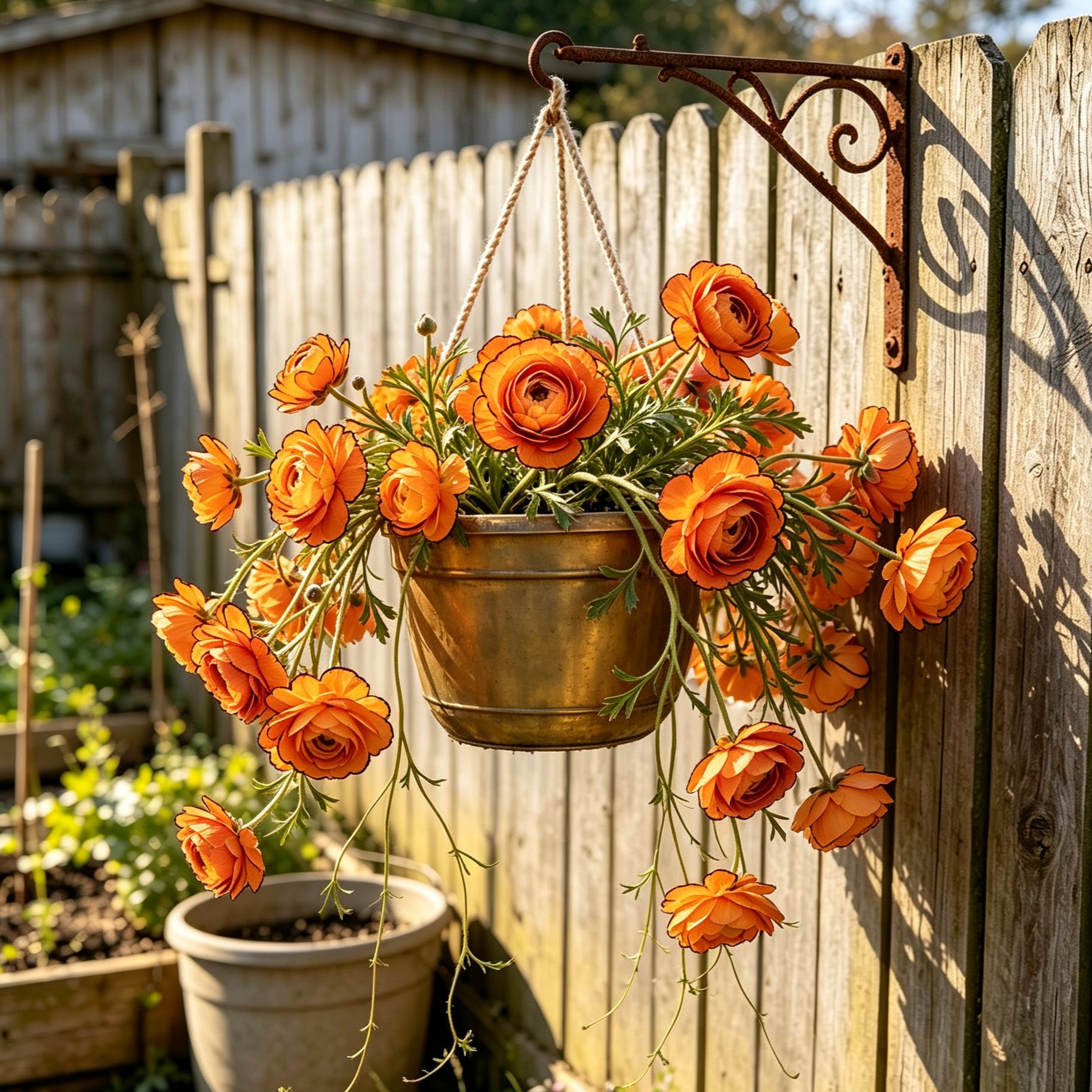 ✨Rare Multi‑Color Trailing Hanging Ranunculus Bulbs | Perennial Hanging Basket Flowers