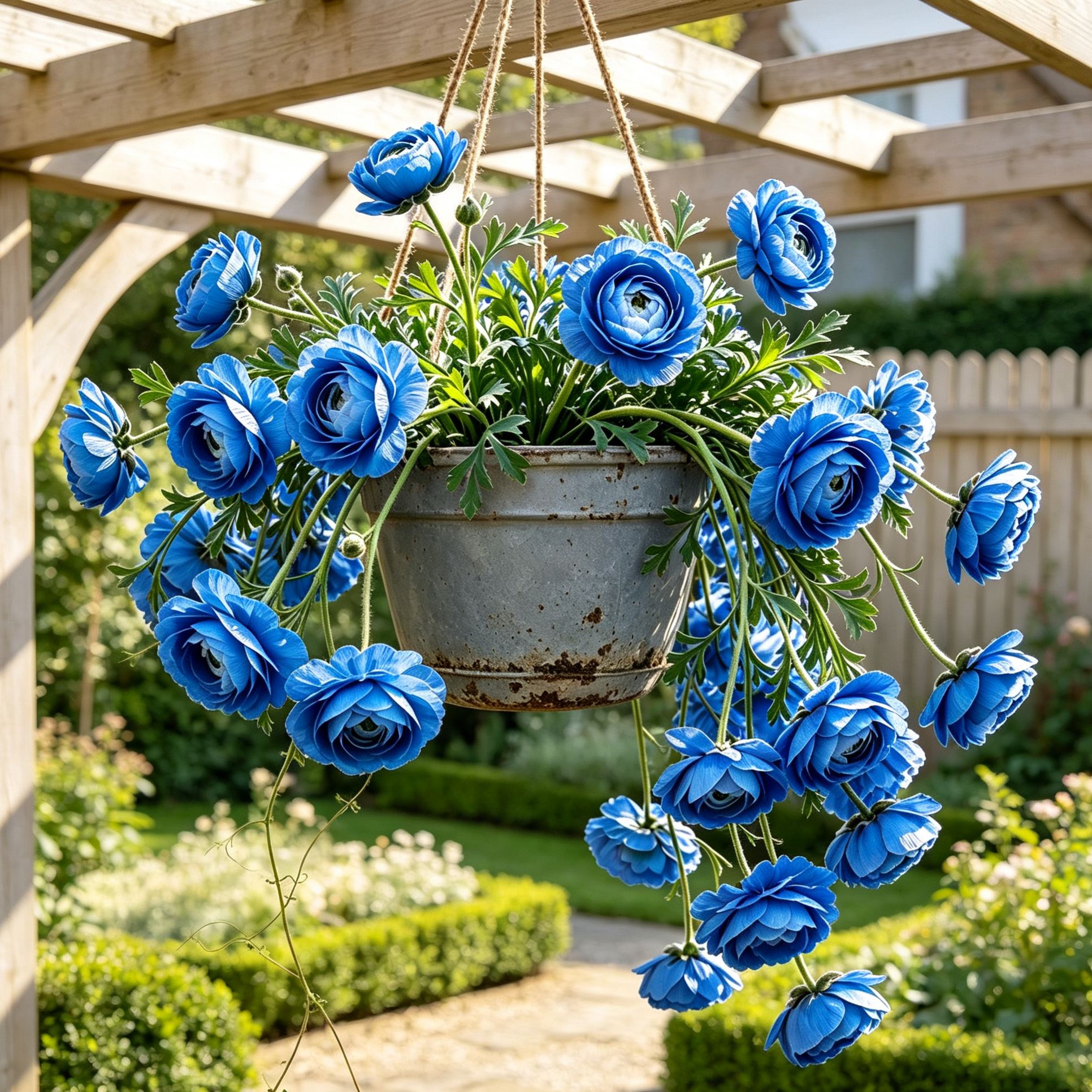 ✨Rare Multi‑Color Trailing Hanging Ranunculus Bulbs | Perennial Hanging Basket Flowers