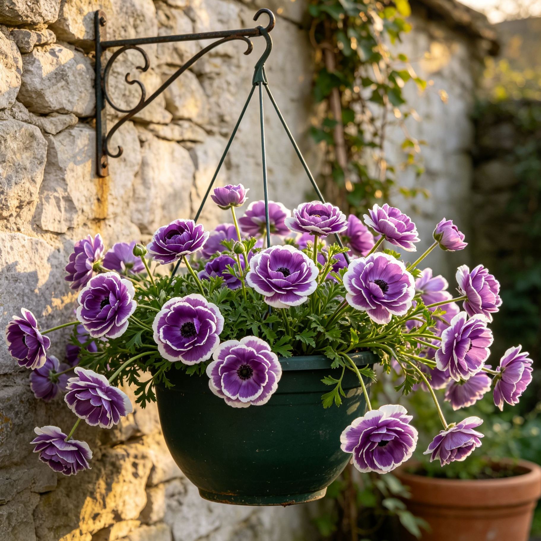 ✨Rare Multi-Color Trailing Ranunculus Bulbs – Waterfall Blooms for Hanging Baskets