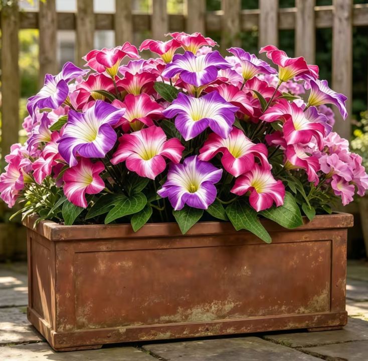 Petunia Star Bicolor Flower Seeds | Beautiful Large Blooms for Home Garden