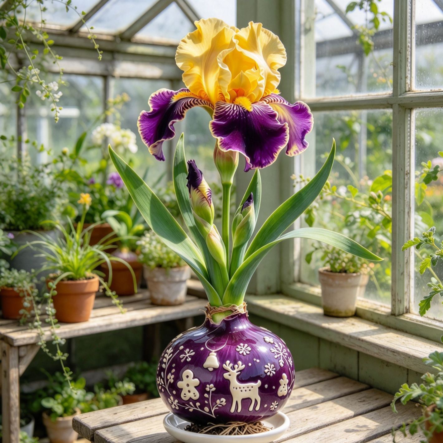 💙 Premium Waxed Rare Iris Bulbs – Soil-Free, Maintenance-Free, Blooms With Ease