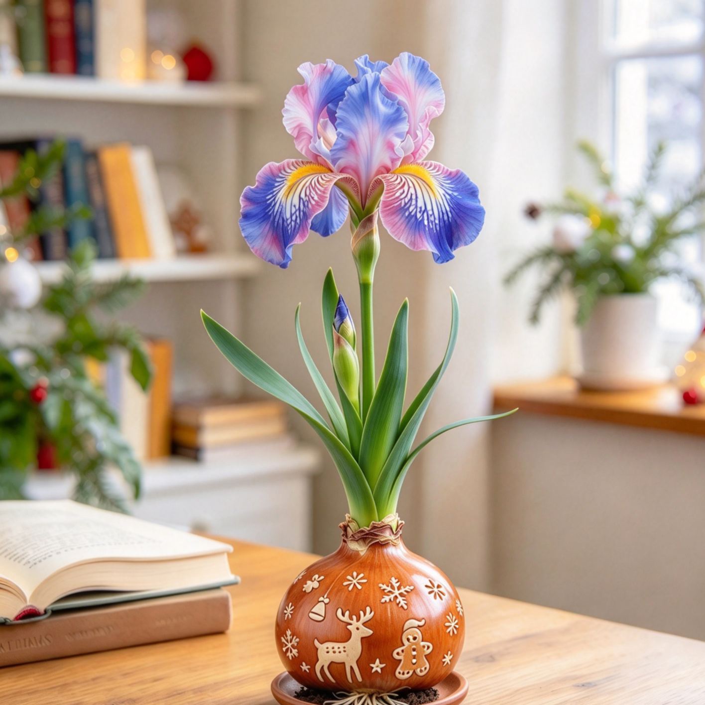 💙 Premium Waxed Rare Iris Bulbs – Soil-Free, Maintenance-Free, Blooms With Ease