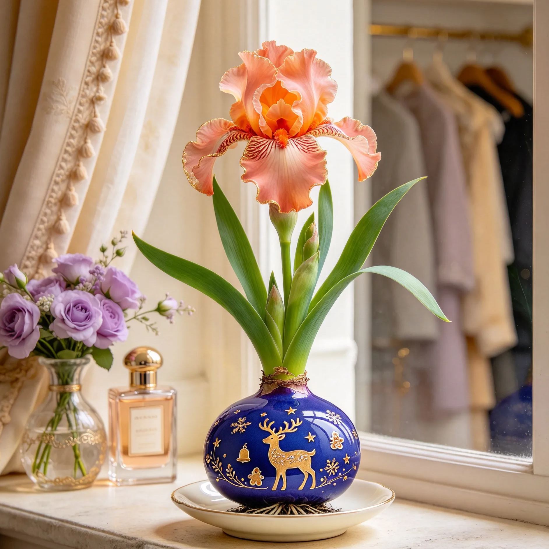 💙 Premium Waxed Rare Iris Bulbs – Soil-Free, Maintenance-Free, Blooms With Ease