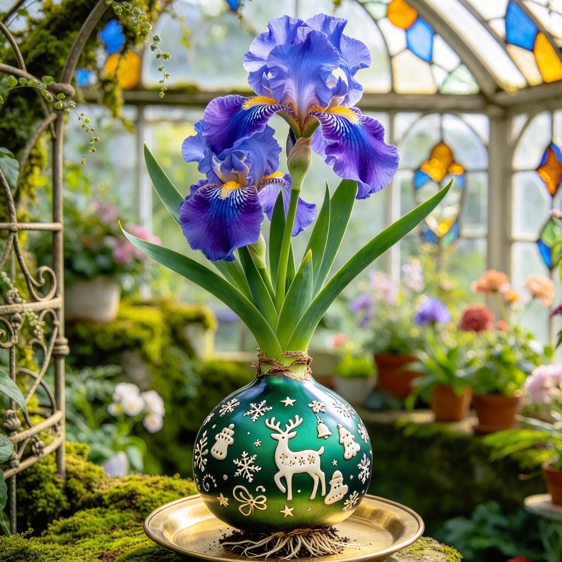 💙 Premium Waxed Rare Iris Bulbs – Soil-Free, Maintenance-Free, Blooms With Ease