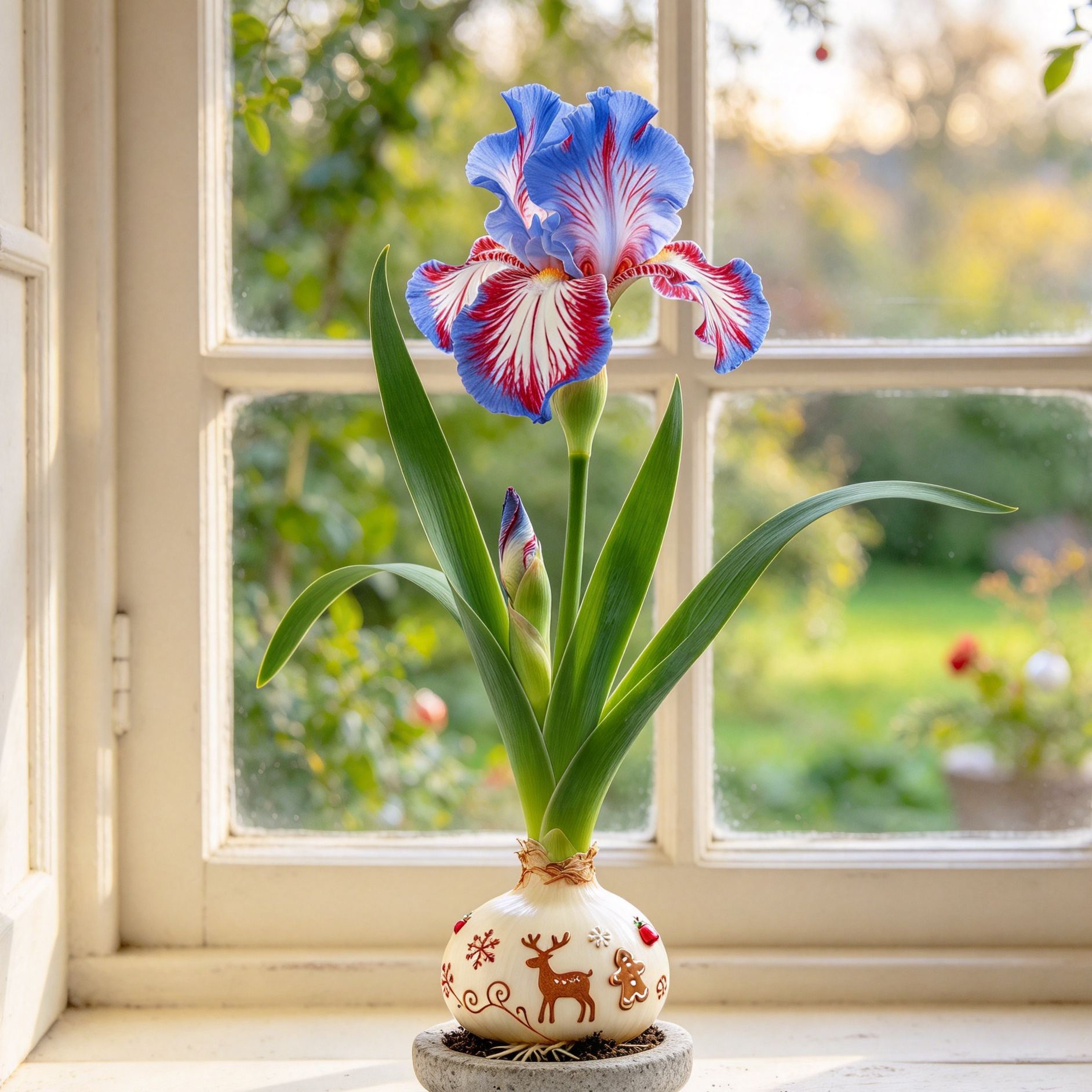 💙 Premium Waxed Rare Iris Bulbs – Soil-Free, Maintenance-Free, Blooms With Ease