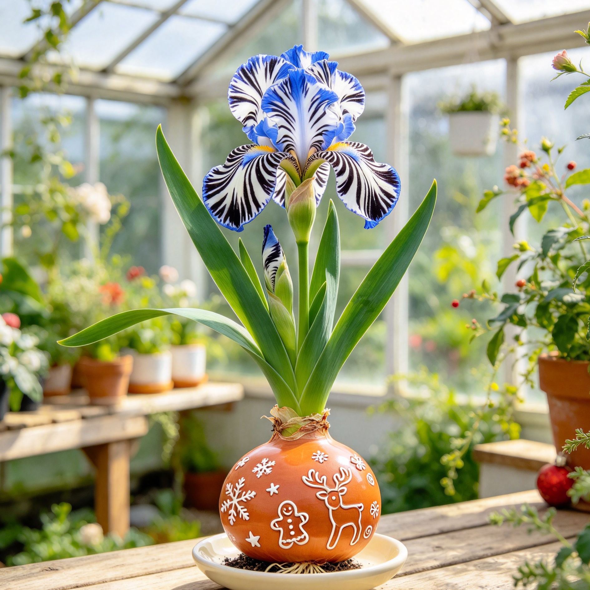 💙 Premium Waxed Rare Iris Bulbs – Soil-Free, Maintenance-Free, Blooms With Ease
