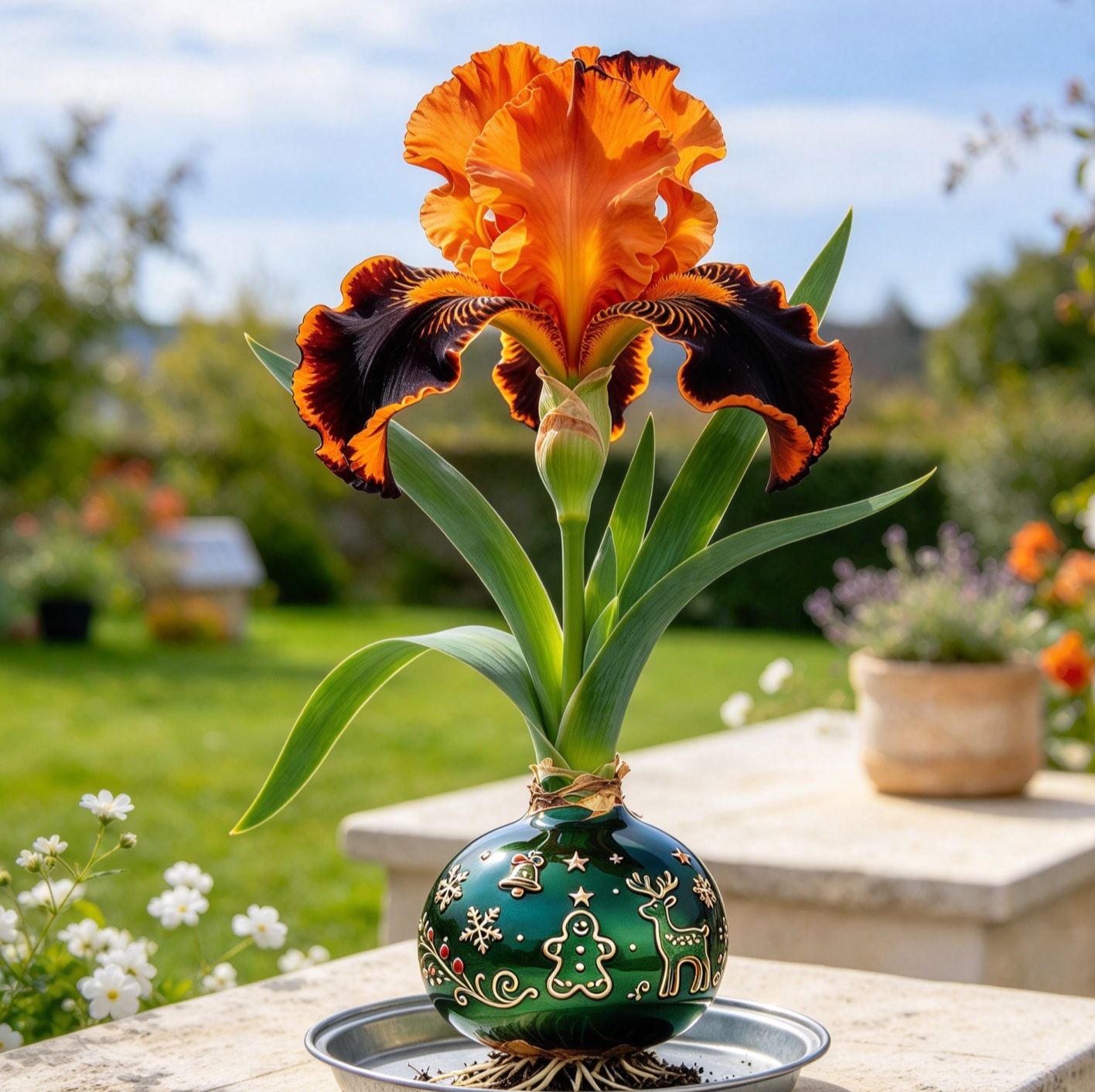 💙 Premium Waxed Rare Iris Bulbs – Soil-Free, Maintenance-Free, Blooms With Ease
