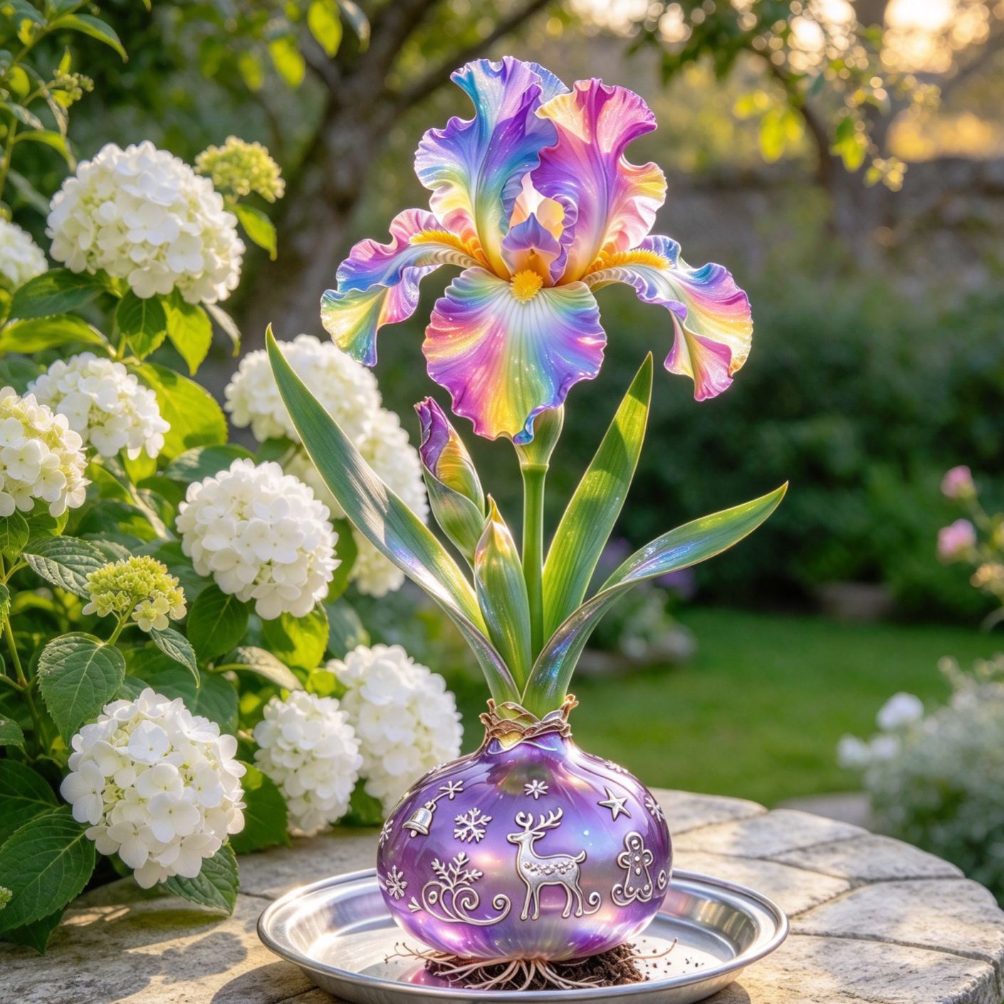 💙 Premium Waxed Rare Iris Bulbs – Soil-Free, Maintenance-Free, Blooms With Ease
