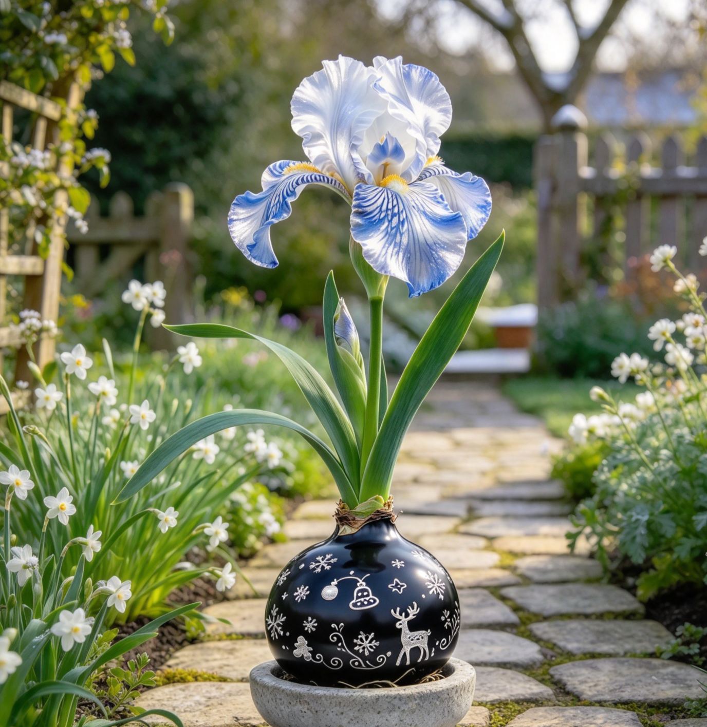 💙 Premium Waxed Rare Iris Bulbs – Soil-Free, Maintenance-Free, Blooms With Ease