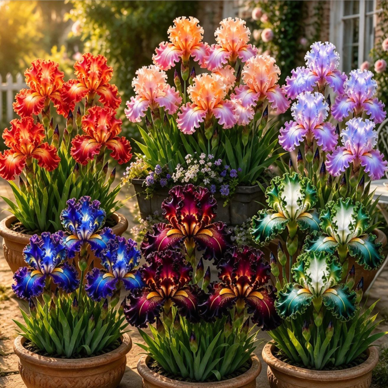 🌸 Premium Bearded Iris Collection for Home Gardens