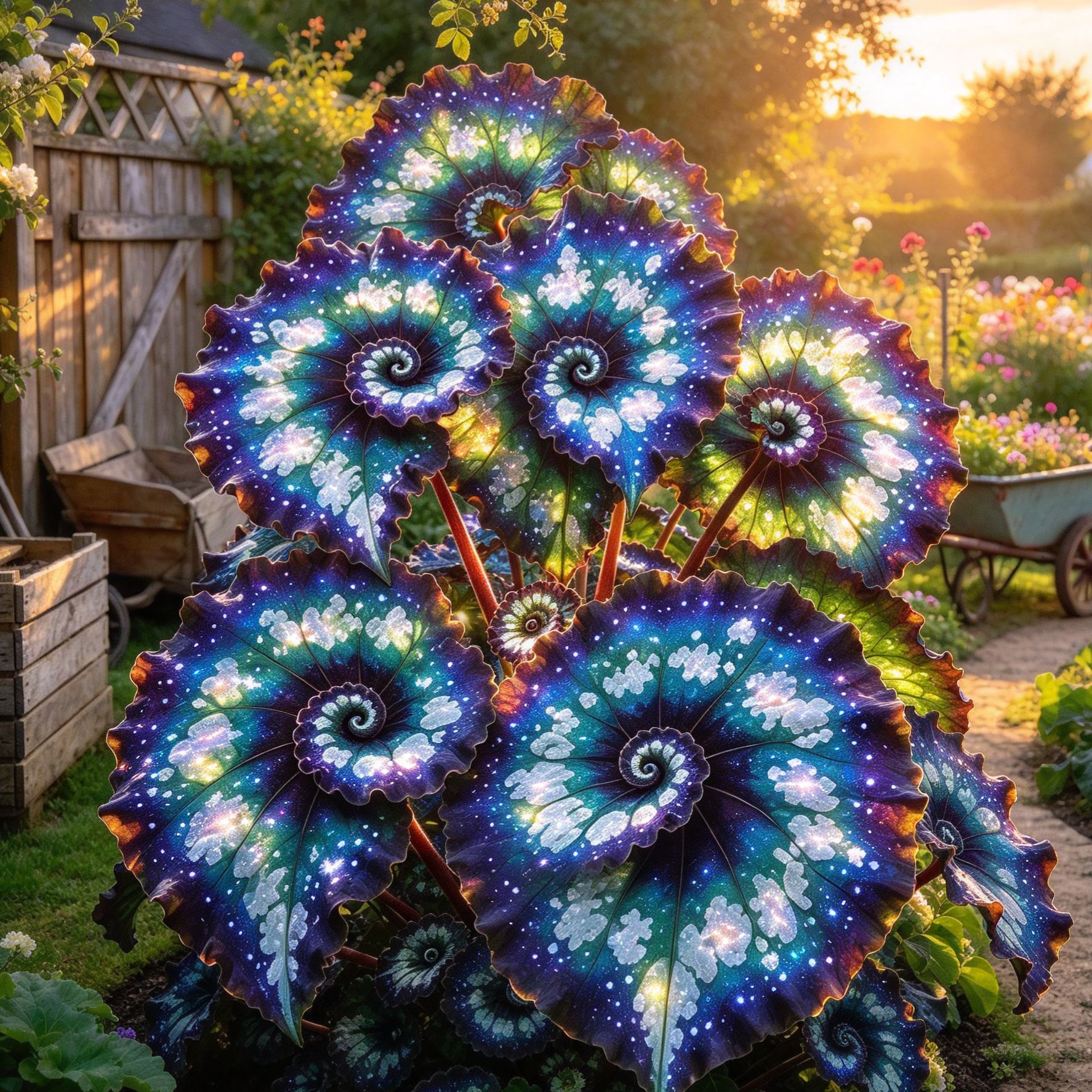 Rare Glowing Spiral Hosta Bulbs