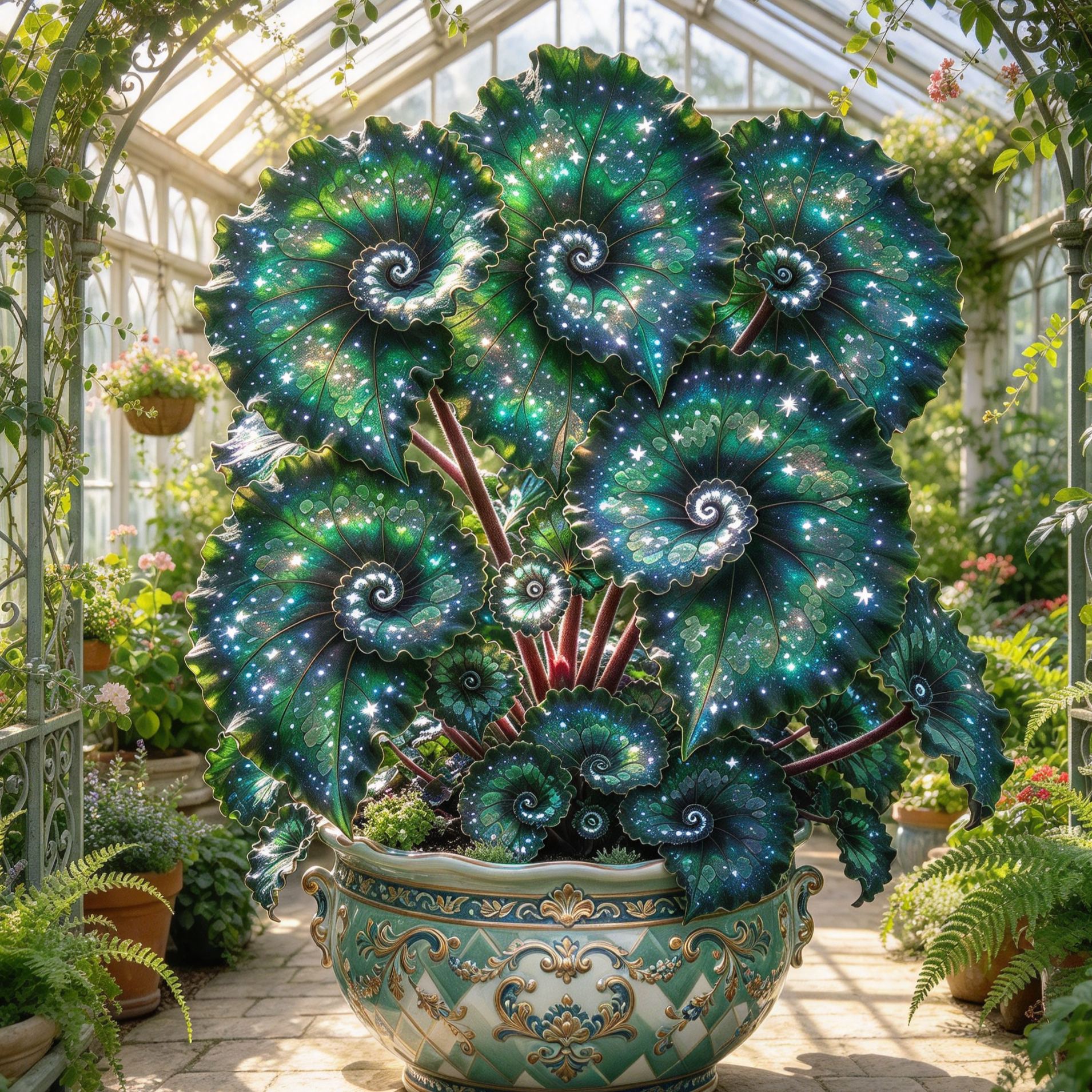 Rare Glowing Spiral Hosta Bulbs