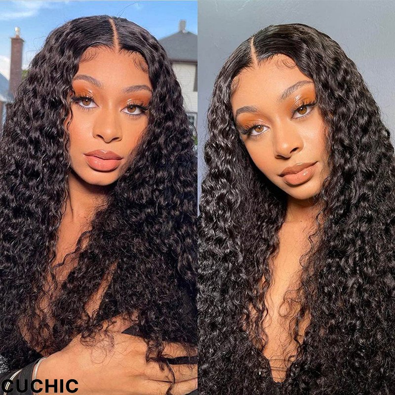 Black Fashion Casual Solid Split Joint Wigs-CuChic