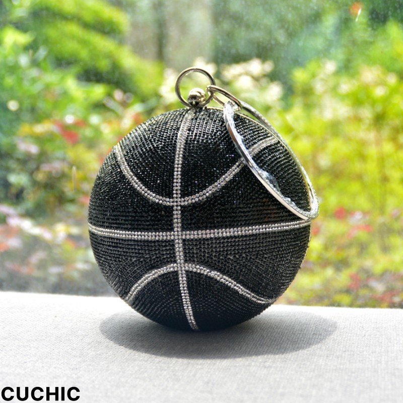 Black Casual Daily Party Patchwork Rhinestone Bags-CuChic