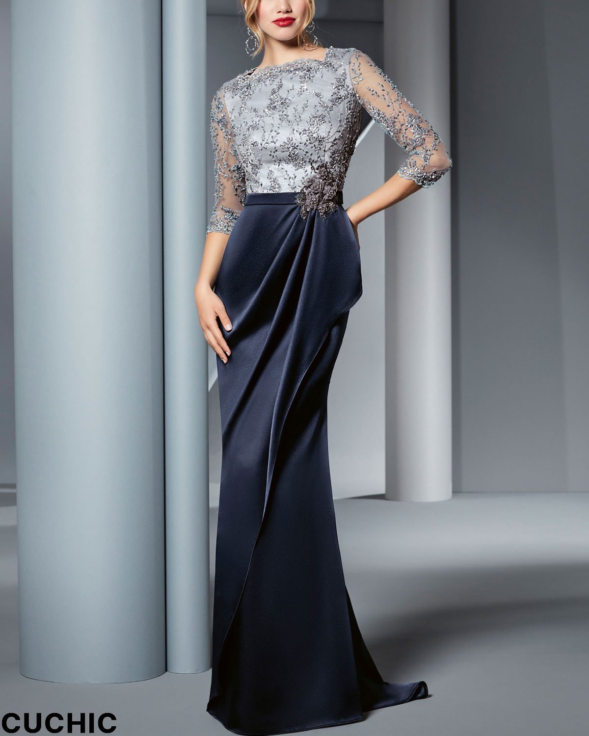 Women'S Retro Elegant Lace Dress