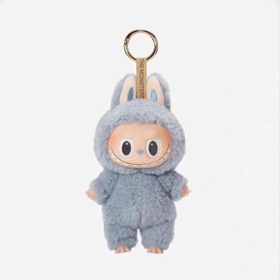 Labubu Generation Doll Keychain Macaron Blind Box Plush Toy Monster