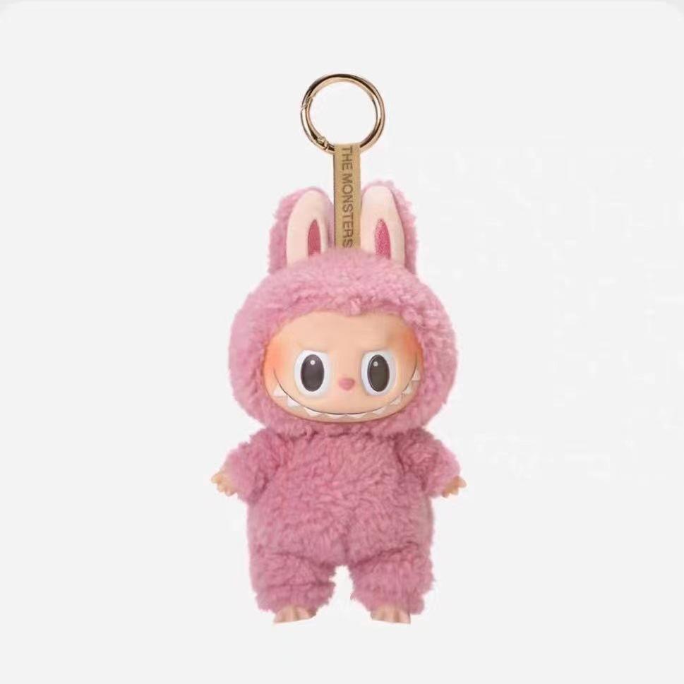 Labubu Generation Doll Keychain Macaron Blind Box Plush Toy Monster