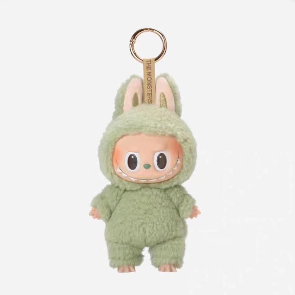 Labubu Generation Doll Keychain Macaron Blind Box Plush Toy Monster