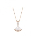 White Mother-of-Pearl Long Skirt Necklace